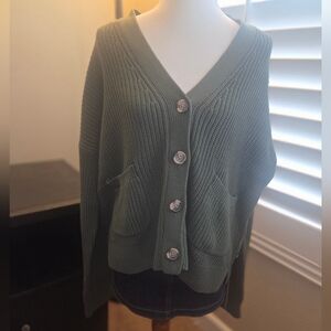 GAP Women's Sage Button-Up Cardigan